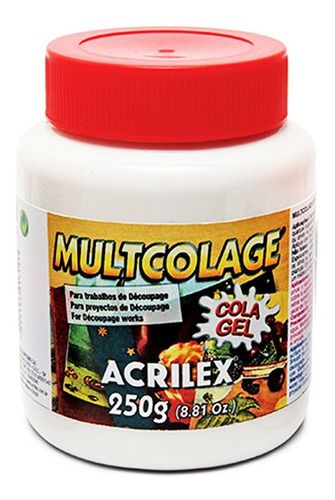 Multcolage Cola Gel Para Decoupage Acrilex 250g Acrilex