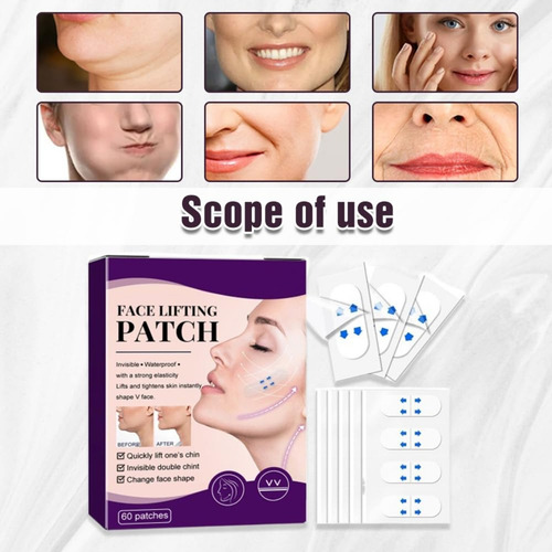 Cinta De Estiramiento Facial Invisible, Aspecto Natural