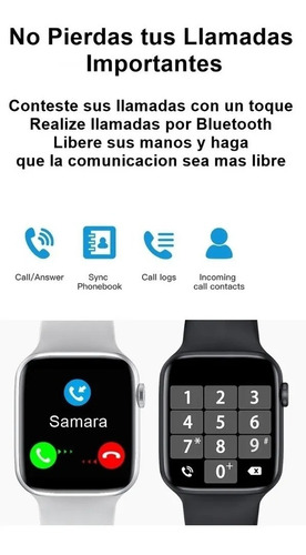 Imagen 3 de 7 de Smartwatch W26+ Cardio Presion Llamadas Temperatura Oximetro