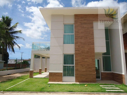Imagem 1 de 30 de Casa Duplex Com 3 Suítes Em Condomínio Com Lazer Completo No Eusébio. - Ca0167