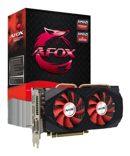 Imagem 1 de 3 de Placa De Video Afox Amd Radeon Rx 580 8gb Gddr5