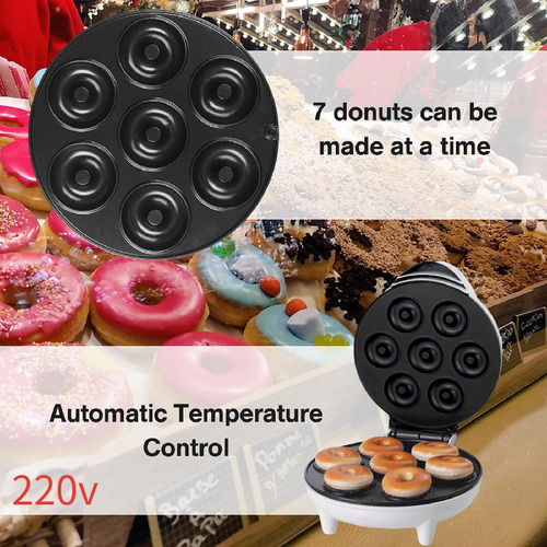 Máquina De Assar Donuts De Dupla Face Fácil De Limpar 220v