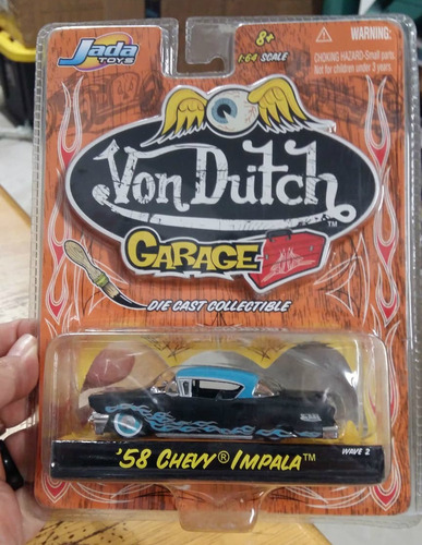 Jada Von Dutch Garage '58 Chevy Impala 1:64