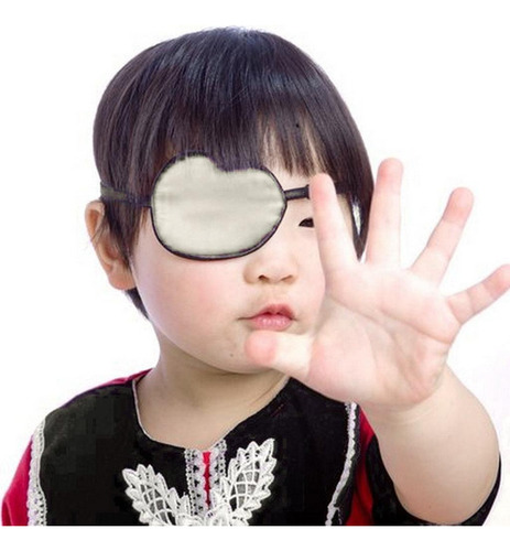 ~ Parche De Ojo Pirata 100% Seda Para Niños Para Tratar A