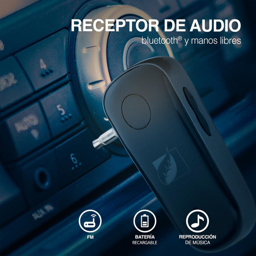 Receptor De Audio Bluetooth Green Leaf Manos Libres