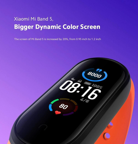 Pulsera Inteligente Xiaomi Smart Mi Band 5 Original + Tienda