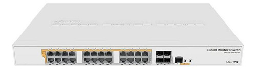 Router Mikrotik Crs328-24p-4s+rm 24 Puertos Gigabit + 4 Sfp Color Blanco