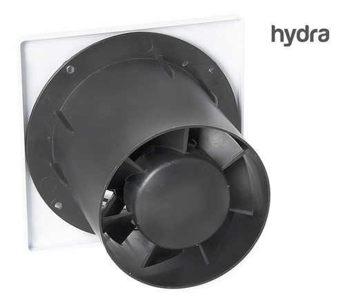 Imagen 6 de 10 de Extractor De Aire Baño Cocina Blanco 100mm Hydra Cuotas