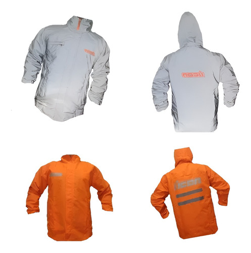 Chaqueta Reflectiva Antifluido Doble Faz Para Moto