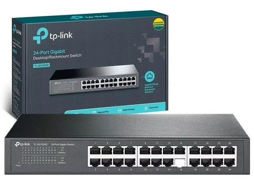 Switch Tp-link 24 Portas Tl-sg1024d 10/100/1000mbps Gigabit