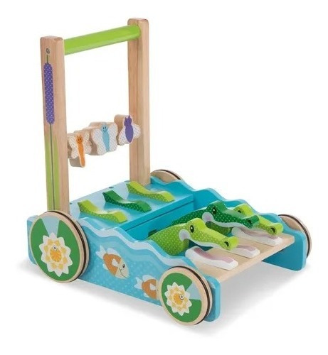 Melissa & Doug Correpasillo - Carrito De Arrastre Para Bebé 