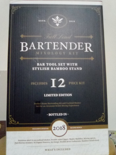 Kit Bartender 12 Piezas