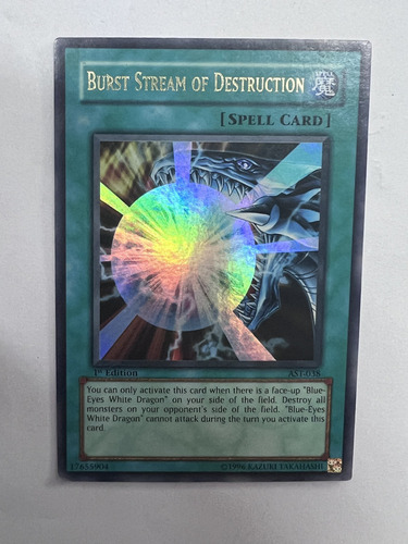 Burst Stream Of Destruction 1st Yugioh