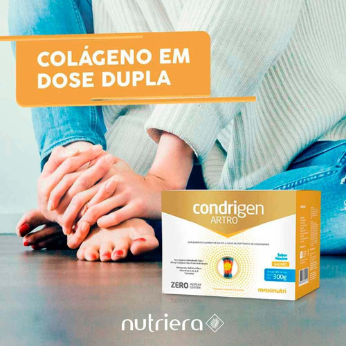 Kit 03 Condrigen Artro Colágeno Tipo I E Ii Neutro Maxinutri Sabor Vitamina