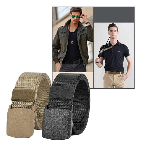 2pzs Casual Calidad Cinto Militar Cinturones Hombre Casual