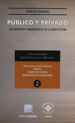 Público y privado: No, de Fioravanti, Maurizio., vol. 1. Editorial Porrua, tapa pasta blanda, edición 1 en español, 2017