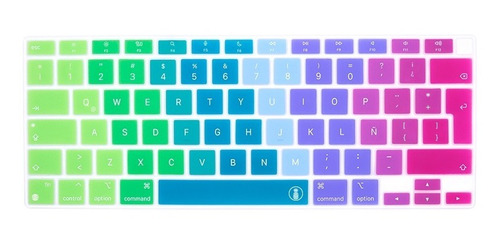 Protector De Teclado Arcoíris Para Macbook Air 13´ M1 A2337