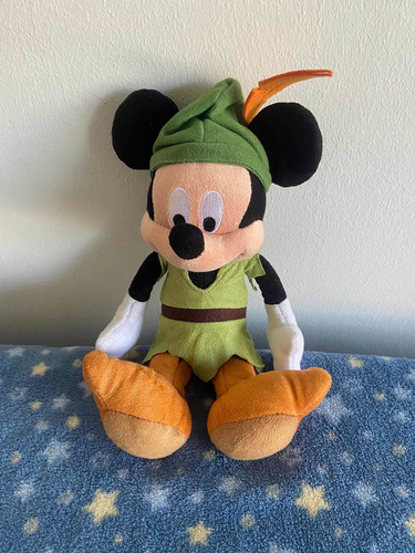 Peluche Mickey Mouse Temático Peter Pan 27 Cm Usado