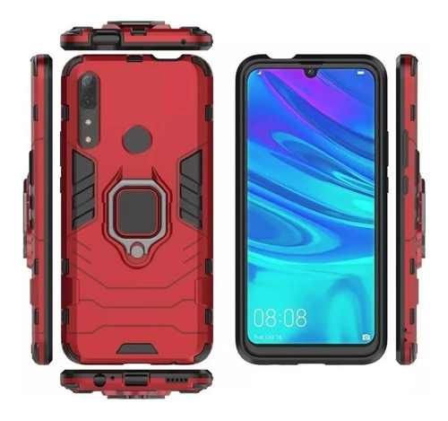 Huawei Y9 Prime 2019 Case Black Panther + Cristal Templado
