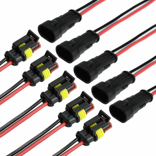 5 Kit 2 Pine Para Conector Electrico Prueba Agua 18