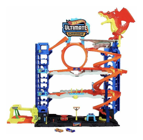 Pista Hot Wheels Ultimate Garage Dragon 2 Carros 1:64 90cm