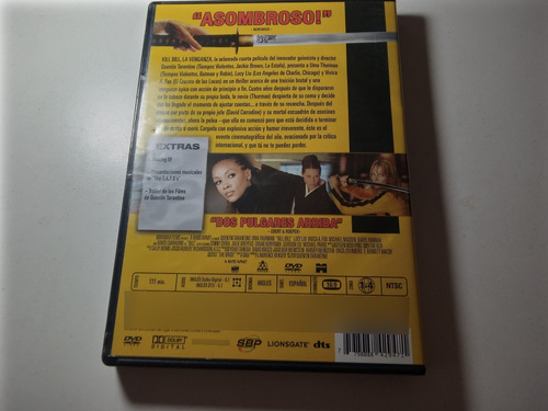 Lote Tarantino - Kill Bill La Venganza Vol 1 Y 2 - Dvd (Usado)