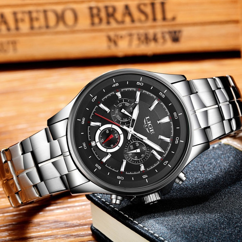Relógio Masculino Lige Ref. 9814 30metros