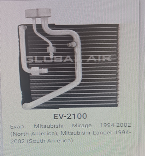 Evaporador Para Mitsubishi Mirage Año 94-02 Marca Global Air