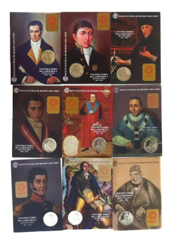 Colección Monedas Constructores De La República - Bcrp