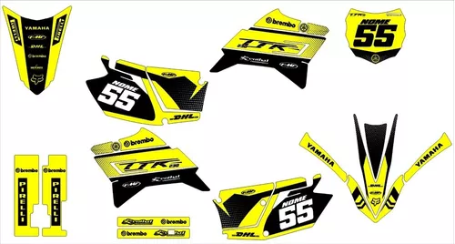 Kit Adesivo Moto De Trilha Ttr 230 Personalizada Cross Ttr12