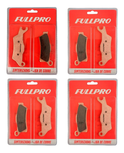 Kit Pastilha Freio Fullpro Renegade 800 2012 2013 2014