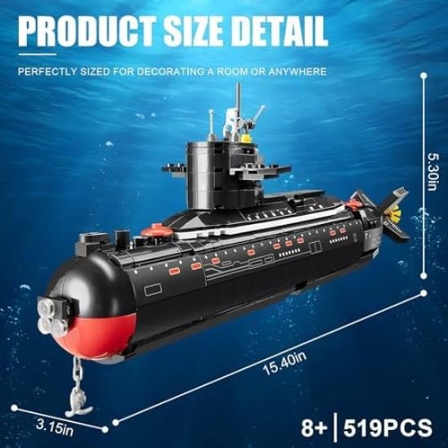 Juego De Construcción De Submarino Nuclear Finger Rock, Jueg