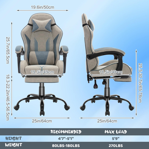 Mixastep Silla De Juegos Para Niños Silla De Computadora Con