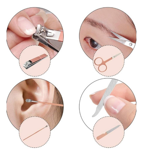 Juego De Manicura, 8 En 1, Kit De Pedicura Profesional
