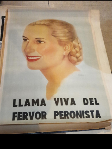 Antiguo Afiche Original Eva Peron Año 1950-evita Peron-1518