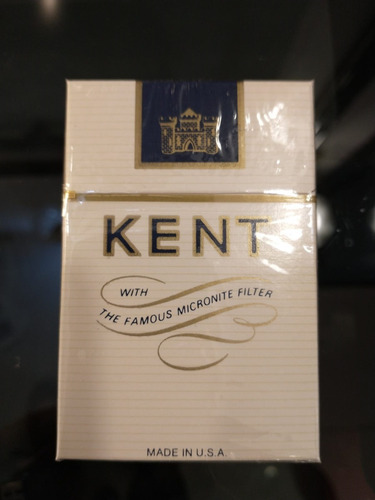 Imagen 3 de 8 de Antigua Marquilla Cigarrillos Kent Made In Usa Llena Años 70