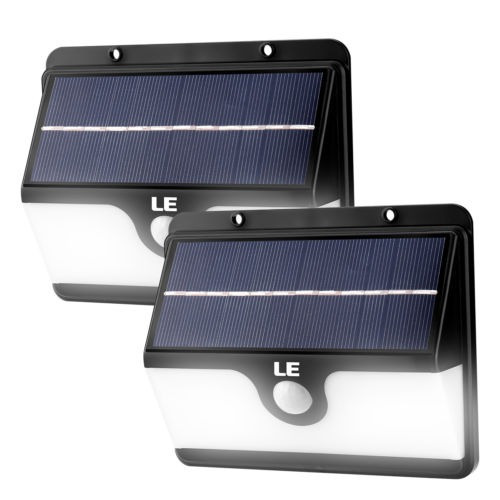 2pcs 30 Leds Energía Solar Motion Sensor Aplique Luz Jardín 