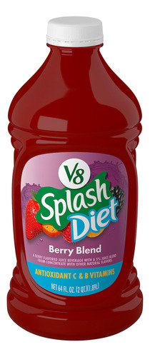 V8 Splash Diet Berry Blend - Bebida De Jugo Dietetico, Botel