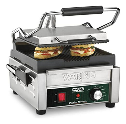 Parrilla Panini Compacta  Commercial Wpg150b, Estilo Italian