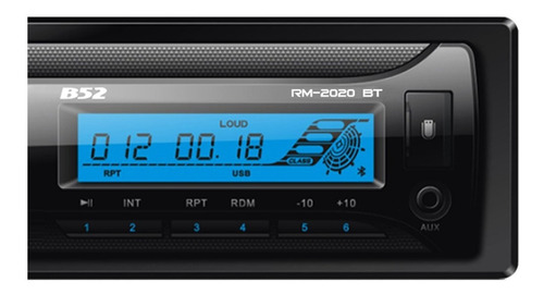 Imagen 2 de 2 de Estéreo para auto B52 RM-2020BT con USB, bluetooth y lector de tarjeta SD