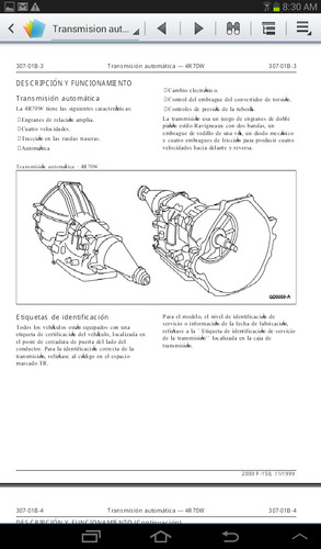 Manual Transmisión Automática Ford Lobo 01-07 En Español (Usado)