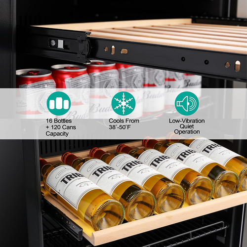 Cava De Vinos Refrigeración Botellas Latas 46 Botellas