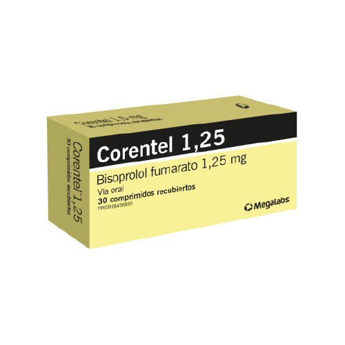 Corentel 1,25mg. X30comprimidos