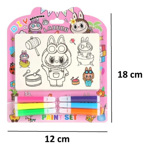 Capibara Set Para Colorear Infantil 6 Marcadores Y Tarjetas