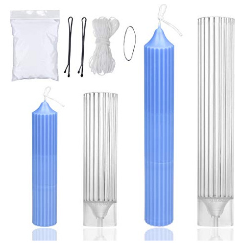 Milivixay 2pcs Pillar Candle Molds For Candle Making - Candl