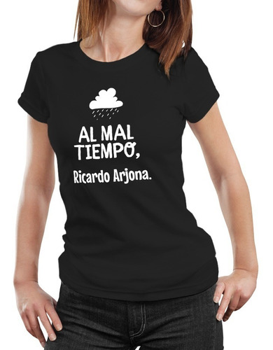 Polera Mujer Ricardo Arjona Música Algodón Orgánico Ca15