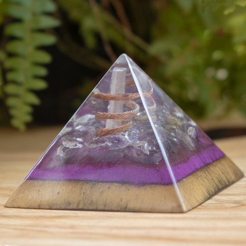 Orgonite De Ametista Transmutação E Poder Da Chama Violeta
