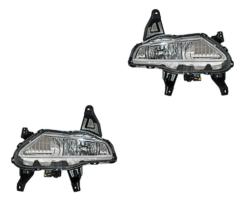 Set Faros Niebla Genérica P/ Hyundai Grand I10 18 - 20