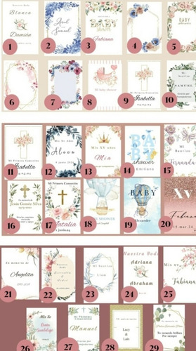 Recuerdos Bautizo, Babyshower, Personalizados 12 Pzs