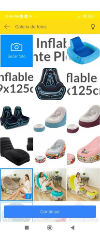Puff Inflable Con Posa Pies Envío Gratis